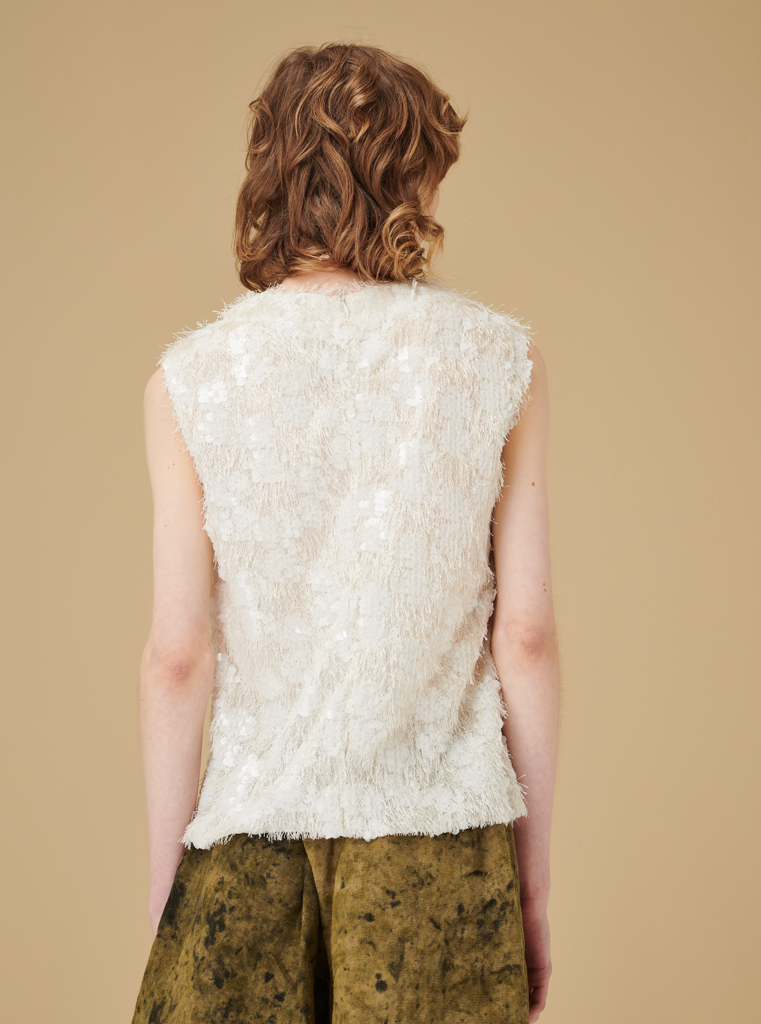 Haut carta à sequins