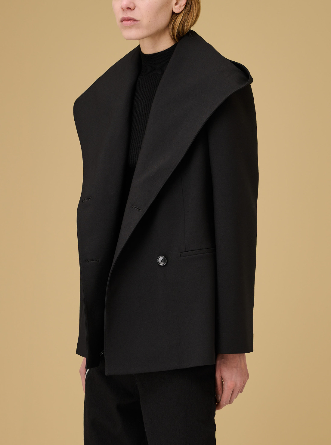 Veste tailleur à capuche