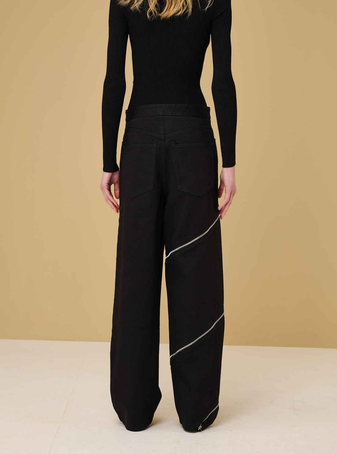 Jean spirale en denim