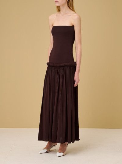 Robe bustier en jersey souple