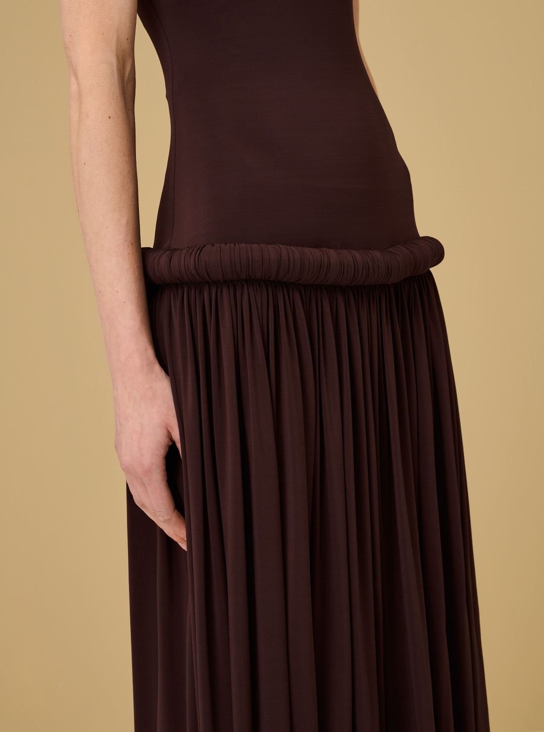 Robe bustier en jersey souple