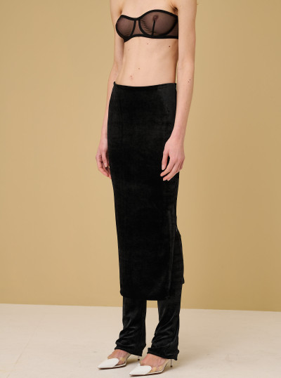 Jupe pantalon en velours 2