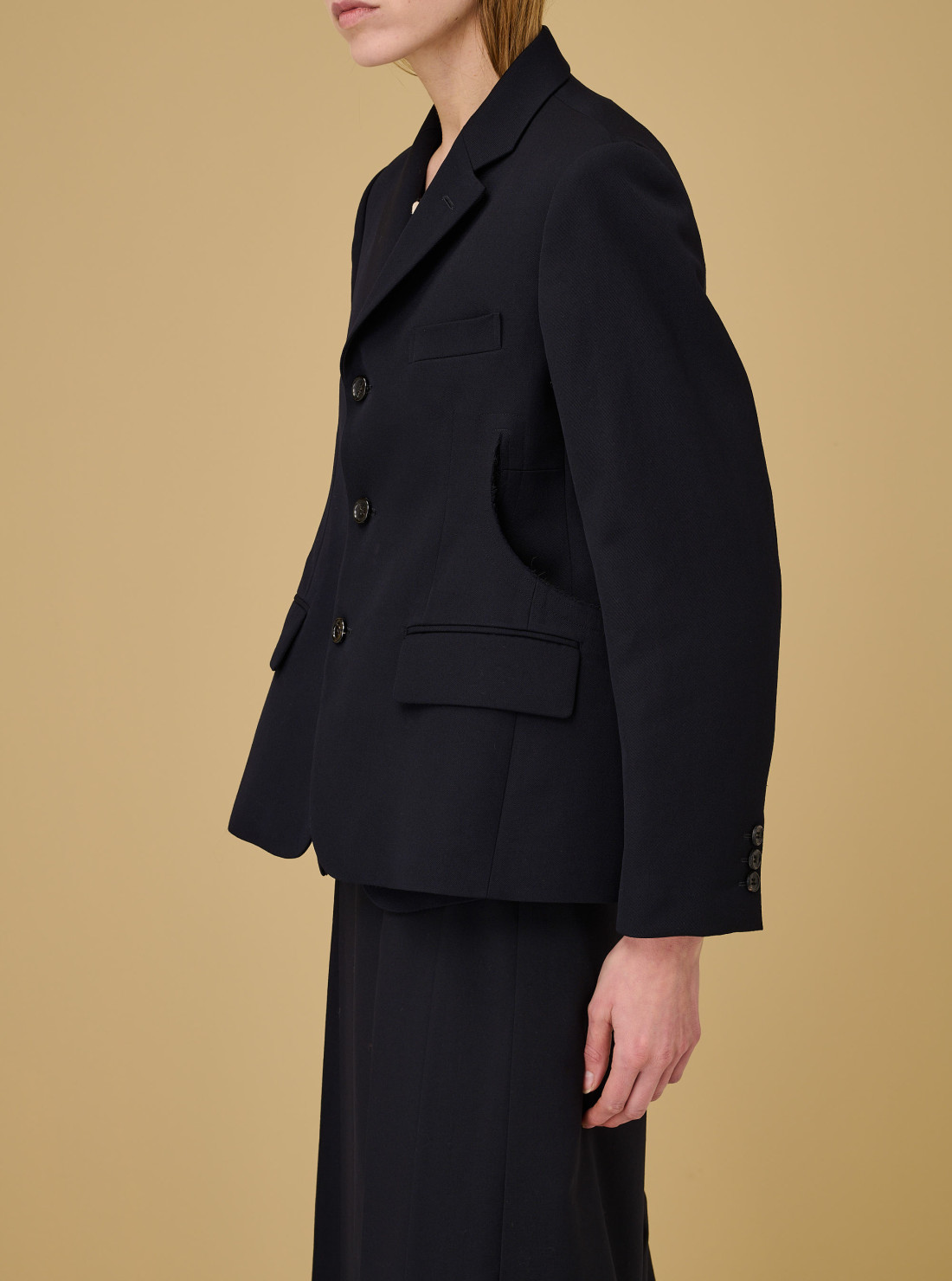 Cut out blazer jacket