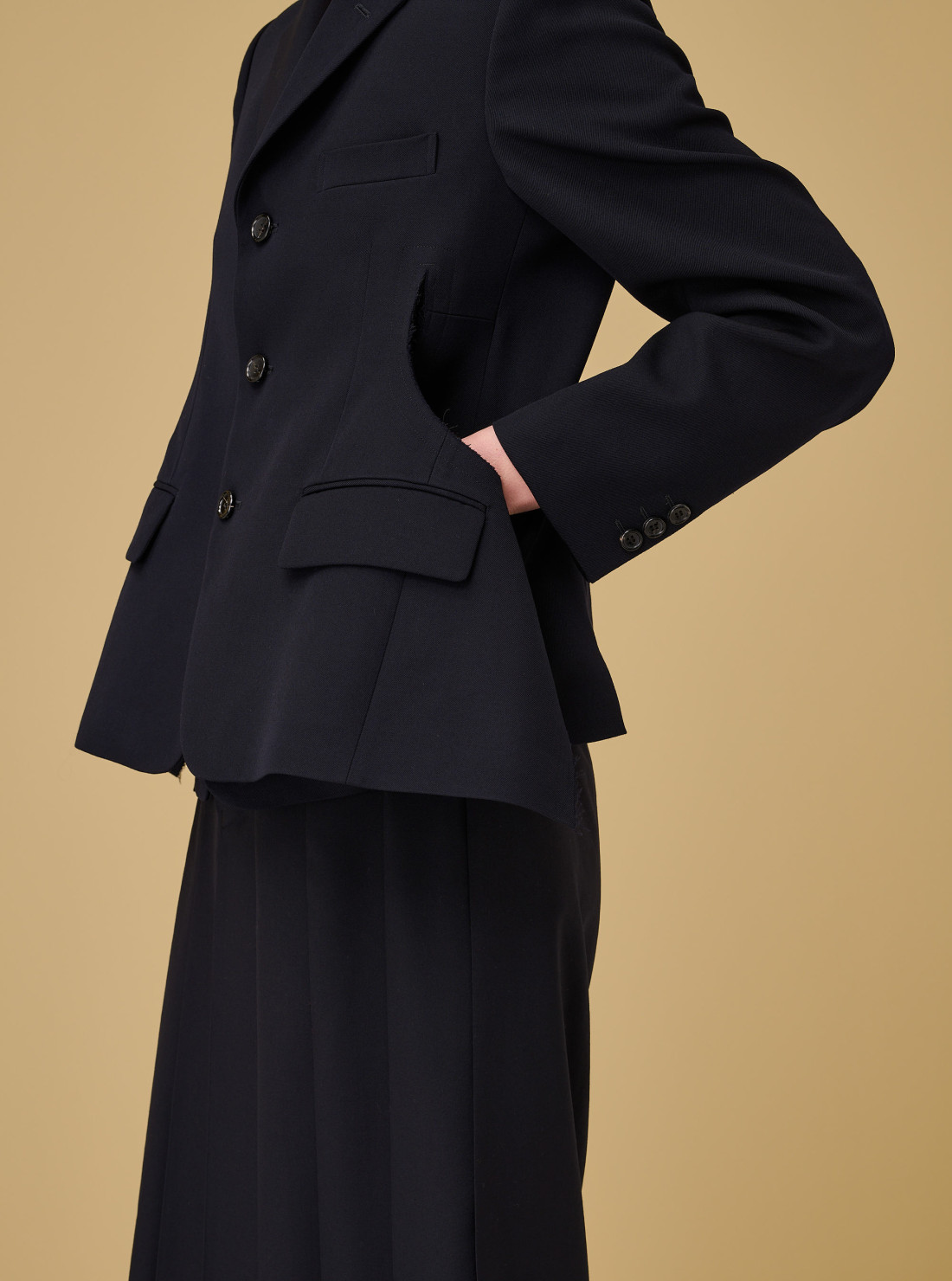Cut out blazer jacket