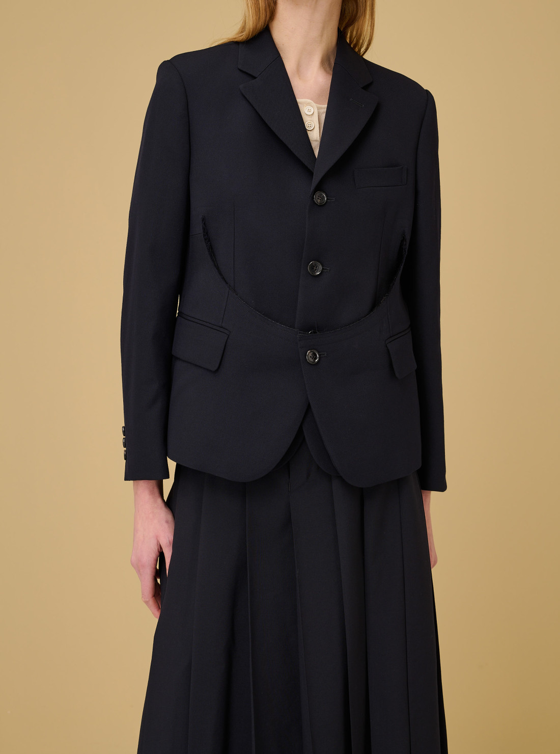 Cut out blazer jacket