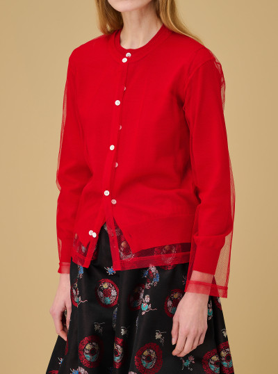 Cardigan superposé