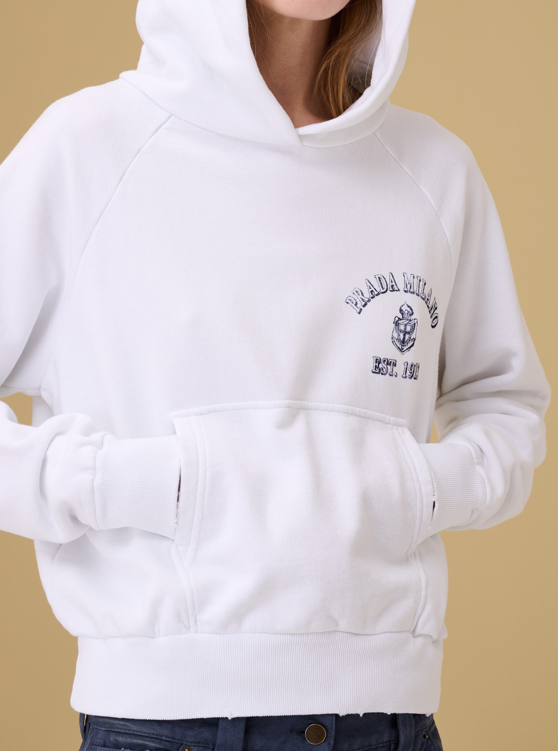 Sweatshirt à capuche imprimé