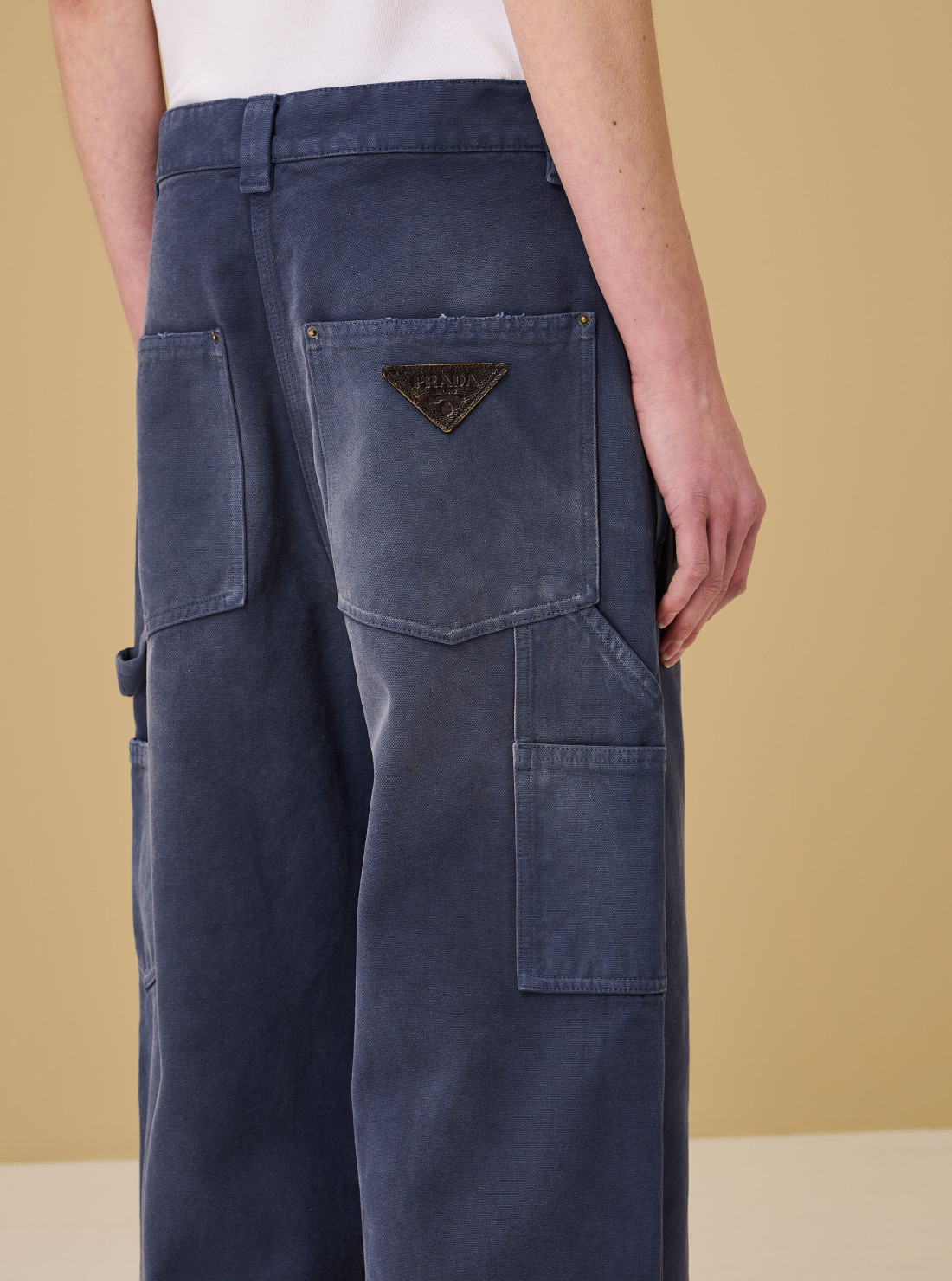Pantalon cargo en toile