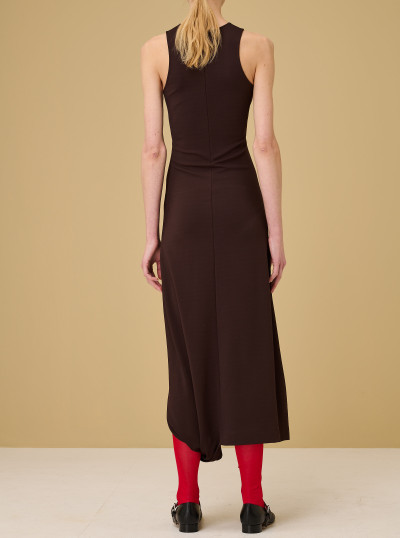 Robe à ourlet torsadé