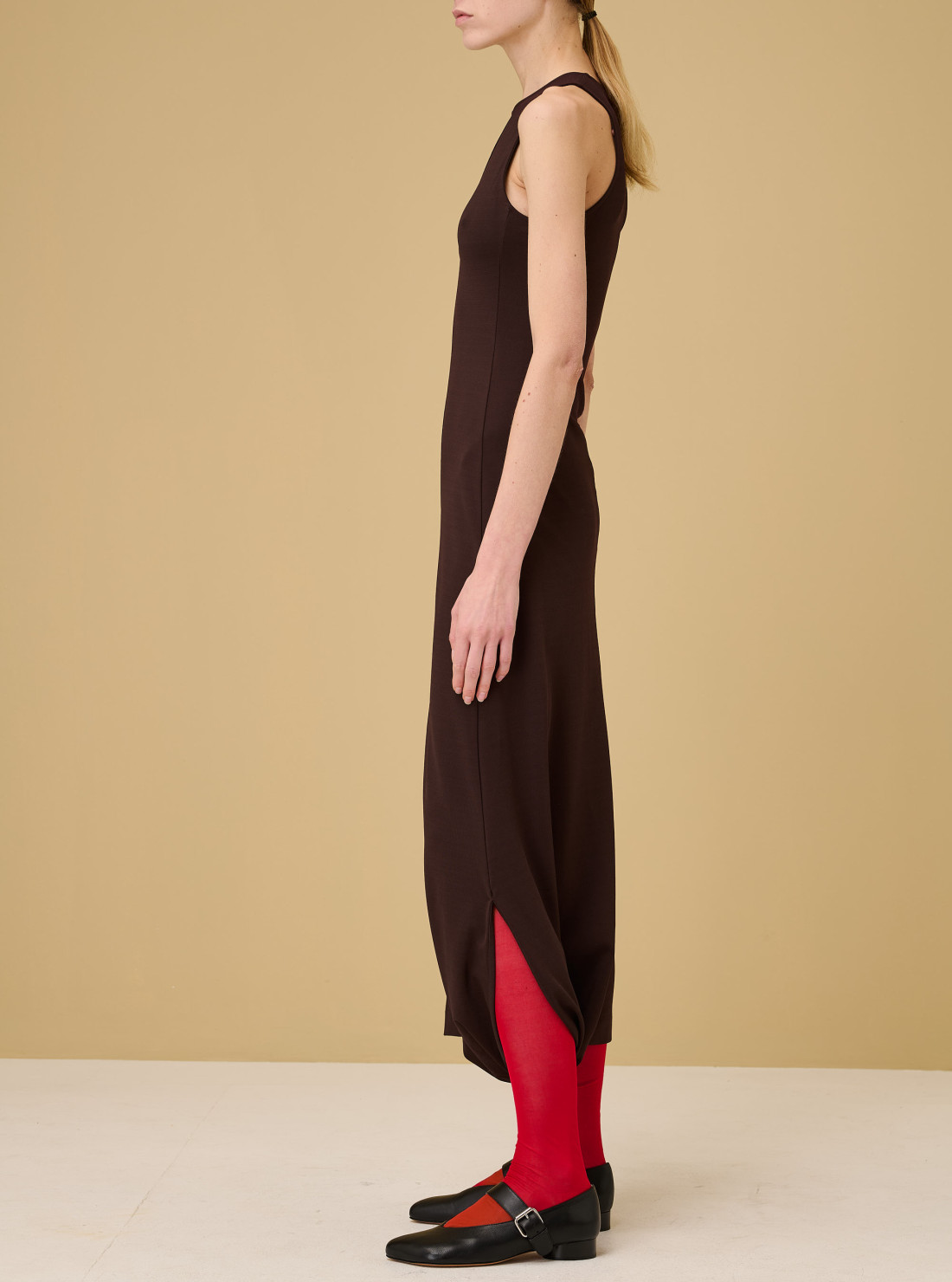 Robe à ourlet torsadé