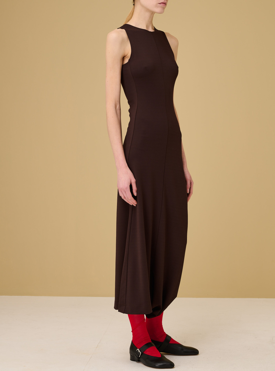 Robe à ourlet torsadé