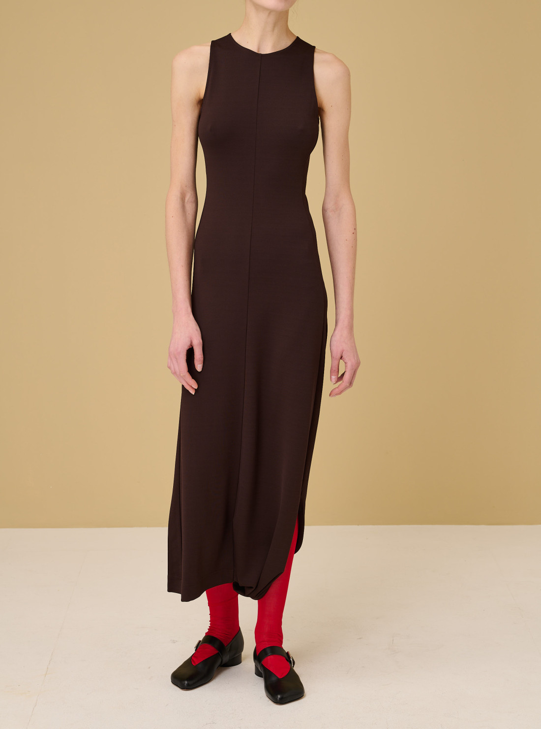 Robe à ourlet torsadé
