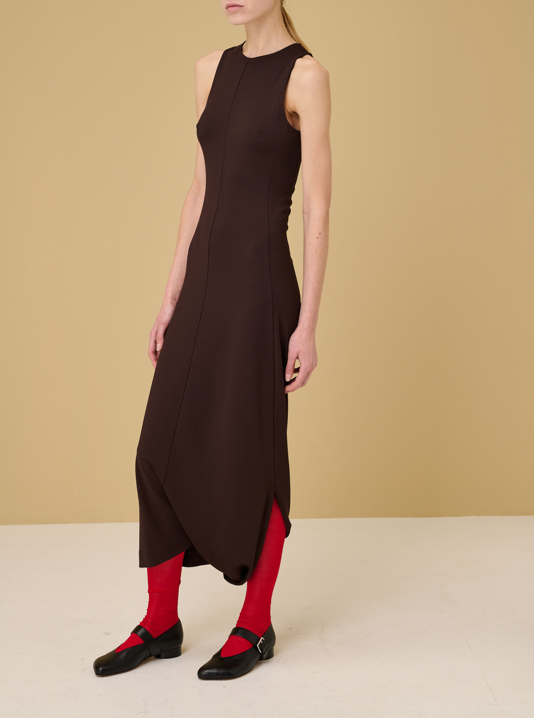 Robe à ourlet torsadé