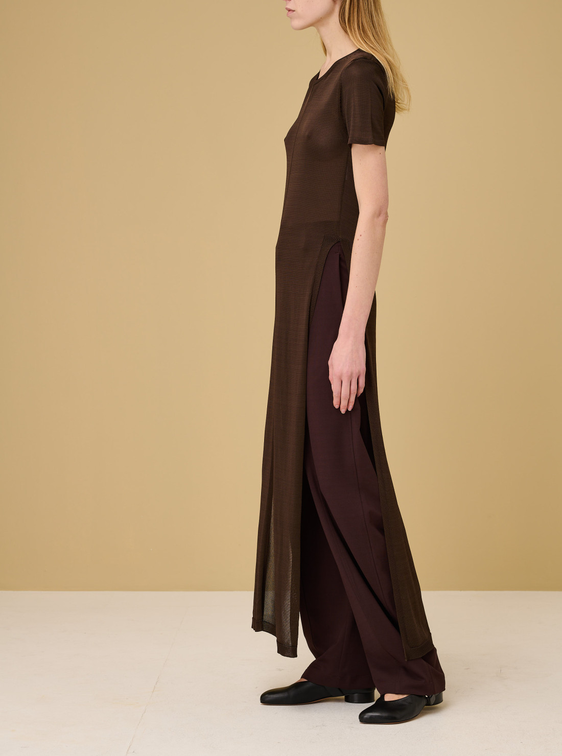 Column Dress With Slits