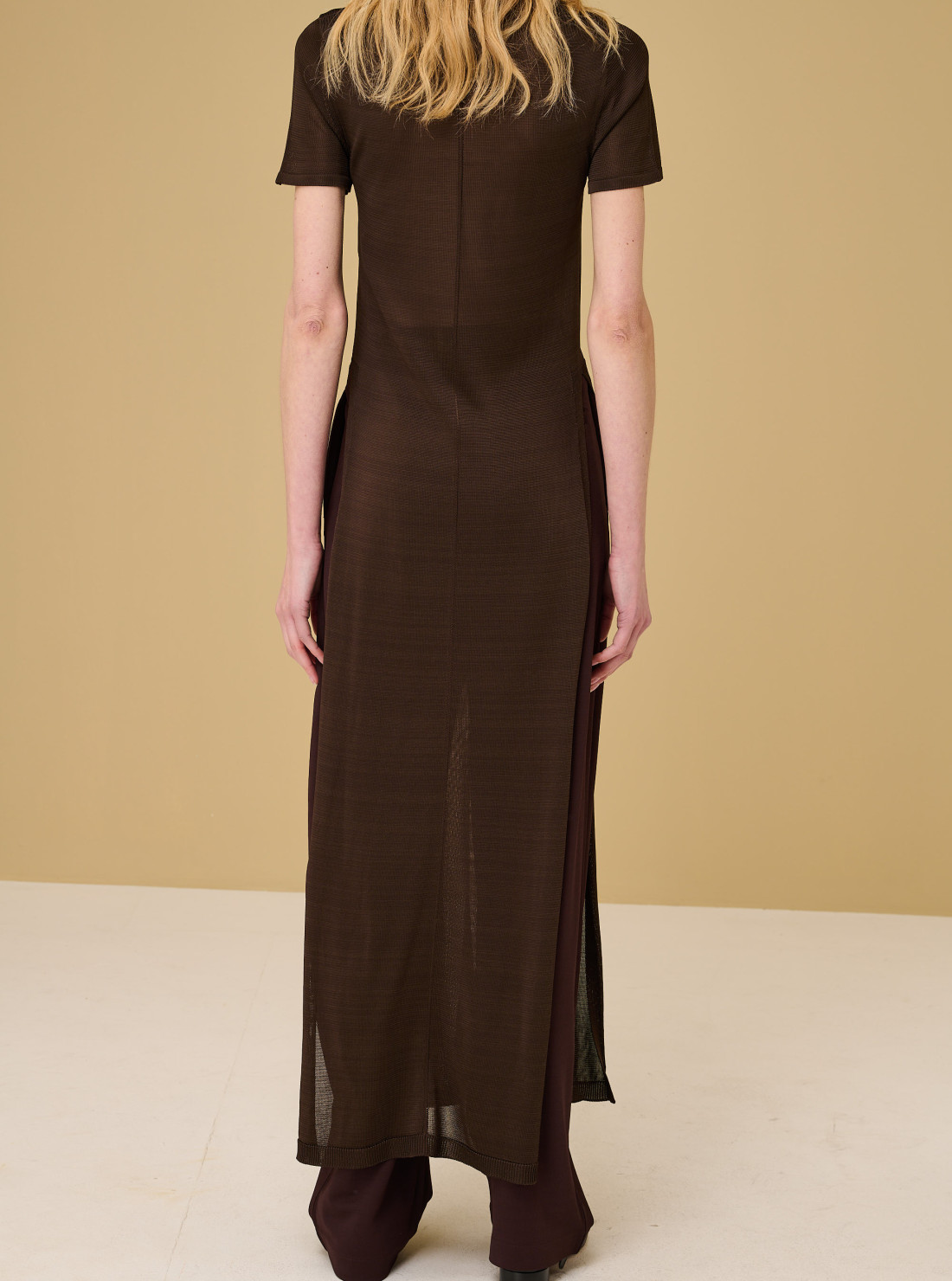 Column Dress With Slits