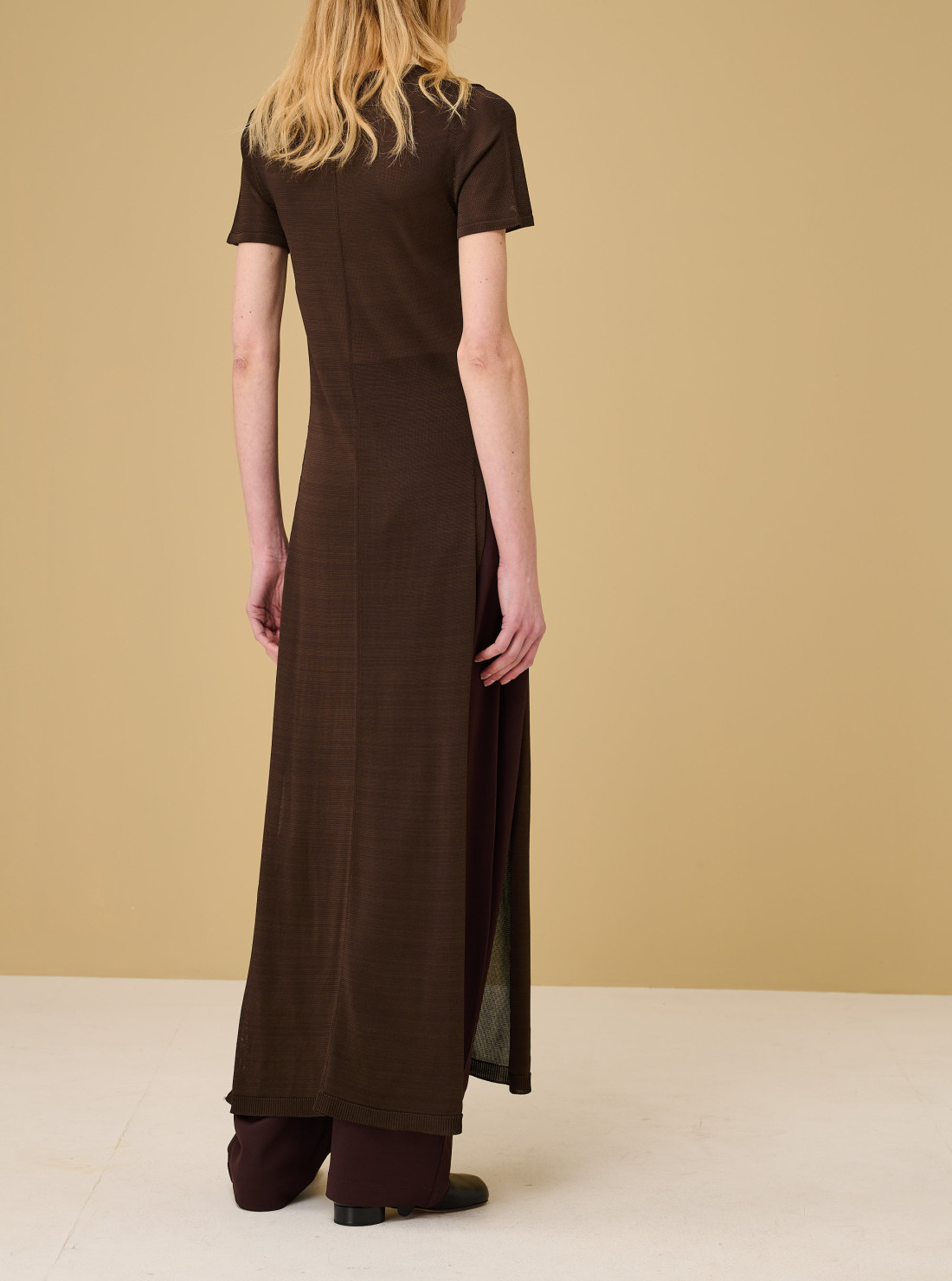 Column Dress With Slits