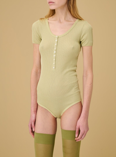 Body côtelé à boutons