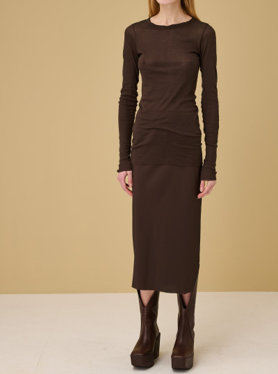 Rib longsleeves t-shirt