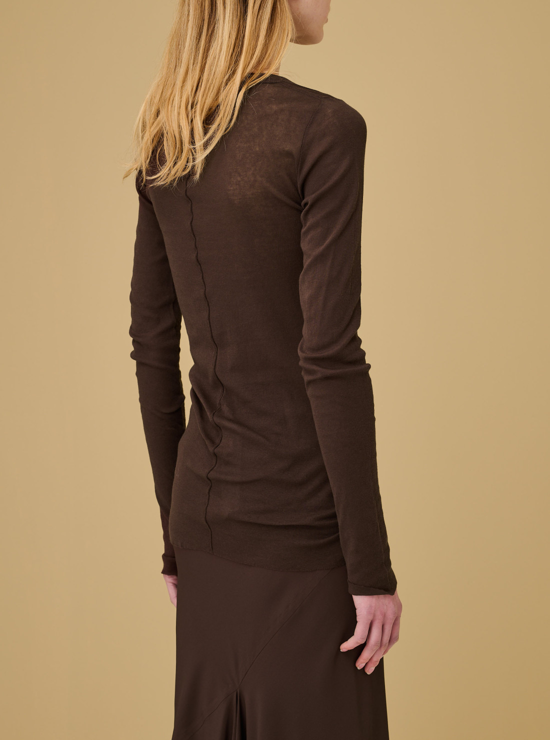 Rib longsleeves t-shirt