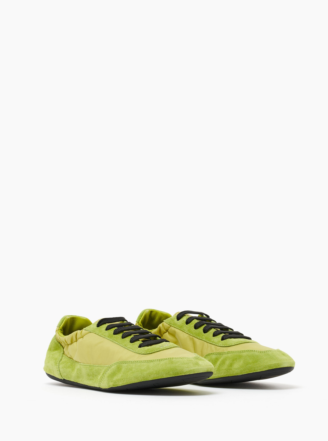 Collapse Re-Nylon and suede sneakers