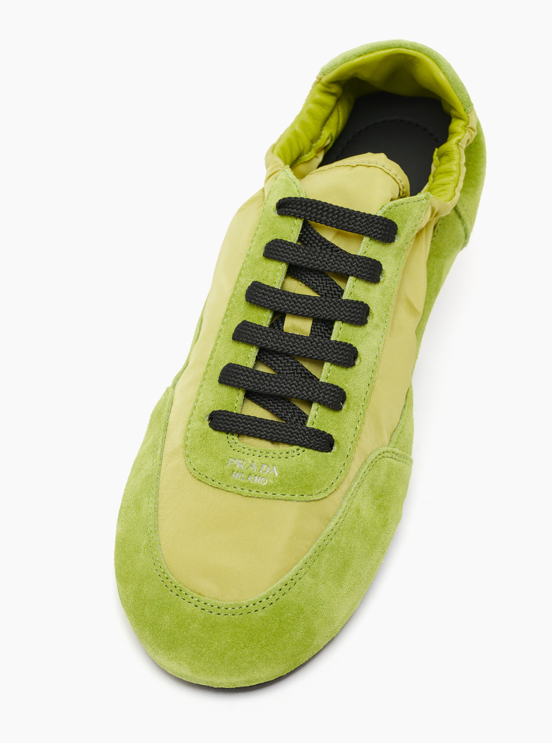Collapse Re-Nylon and suede sneakers