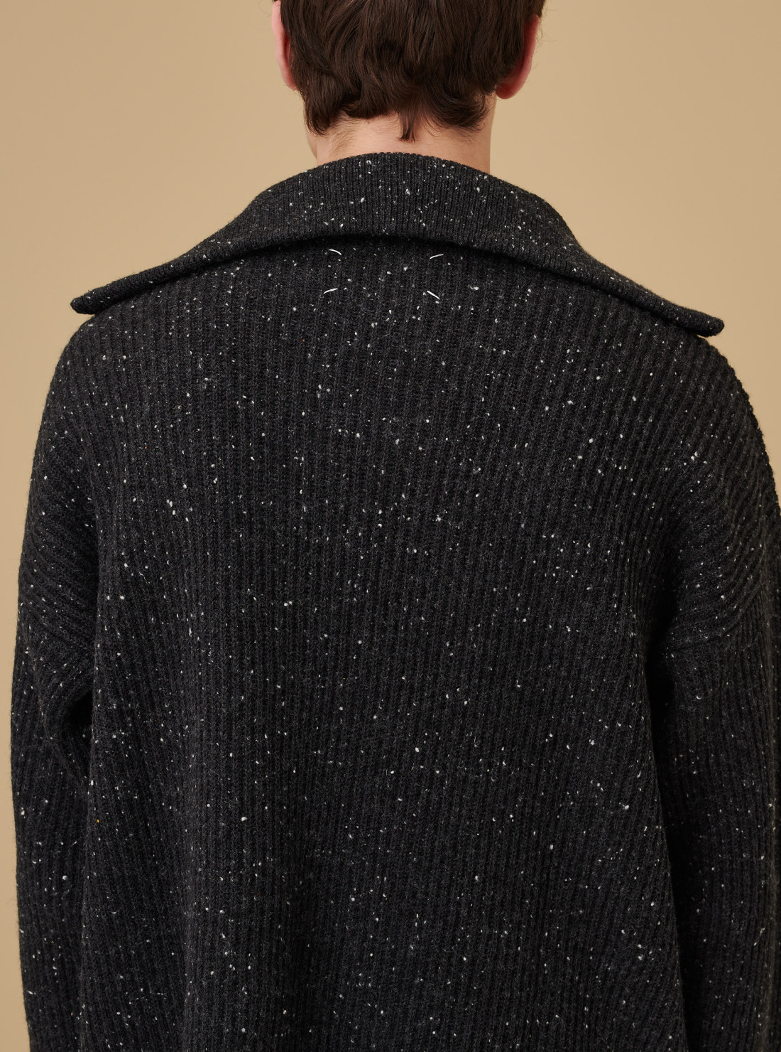 Pul zippé en laine Shetland