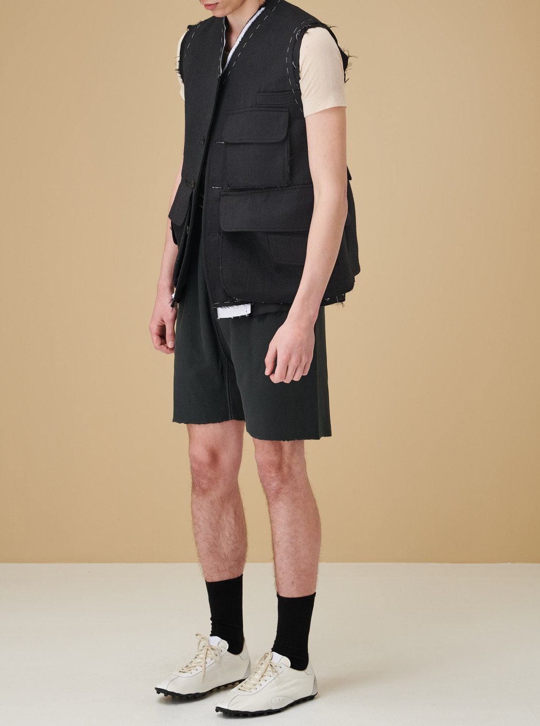 Veste en laine sans manches