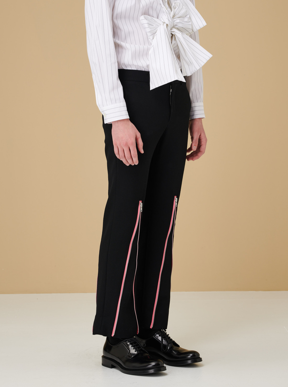 Zipped trousers