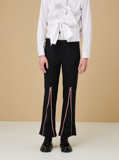 Zipped trousers