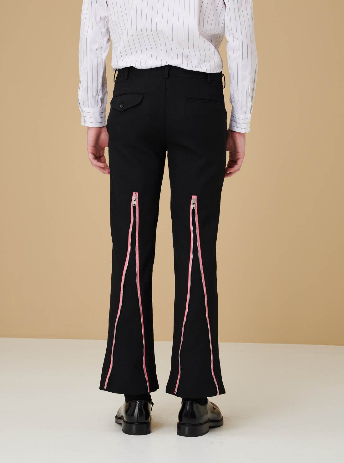 Zipped trousers