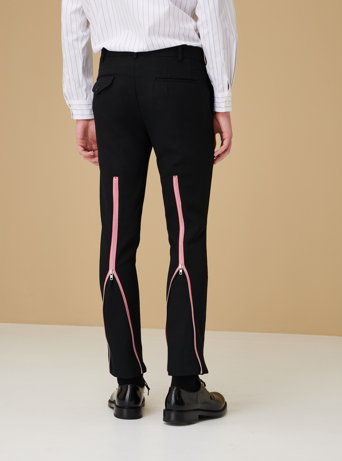 Zipped trousers