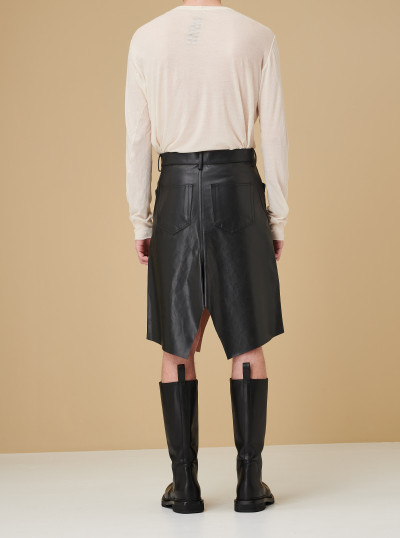 Jupe fendue en cuir 2