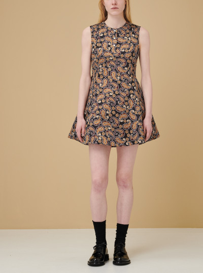 Circle Skirt Henley Dress 2