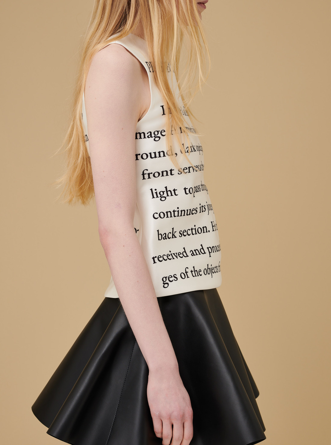 Bias Cut Sleeveless Top