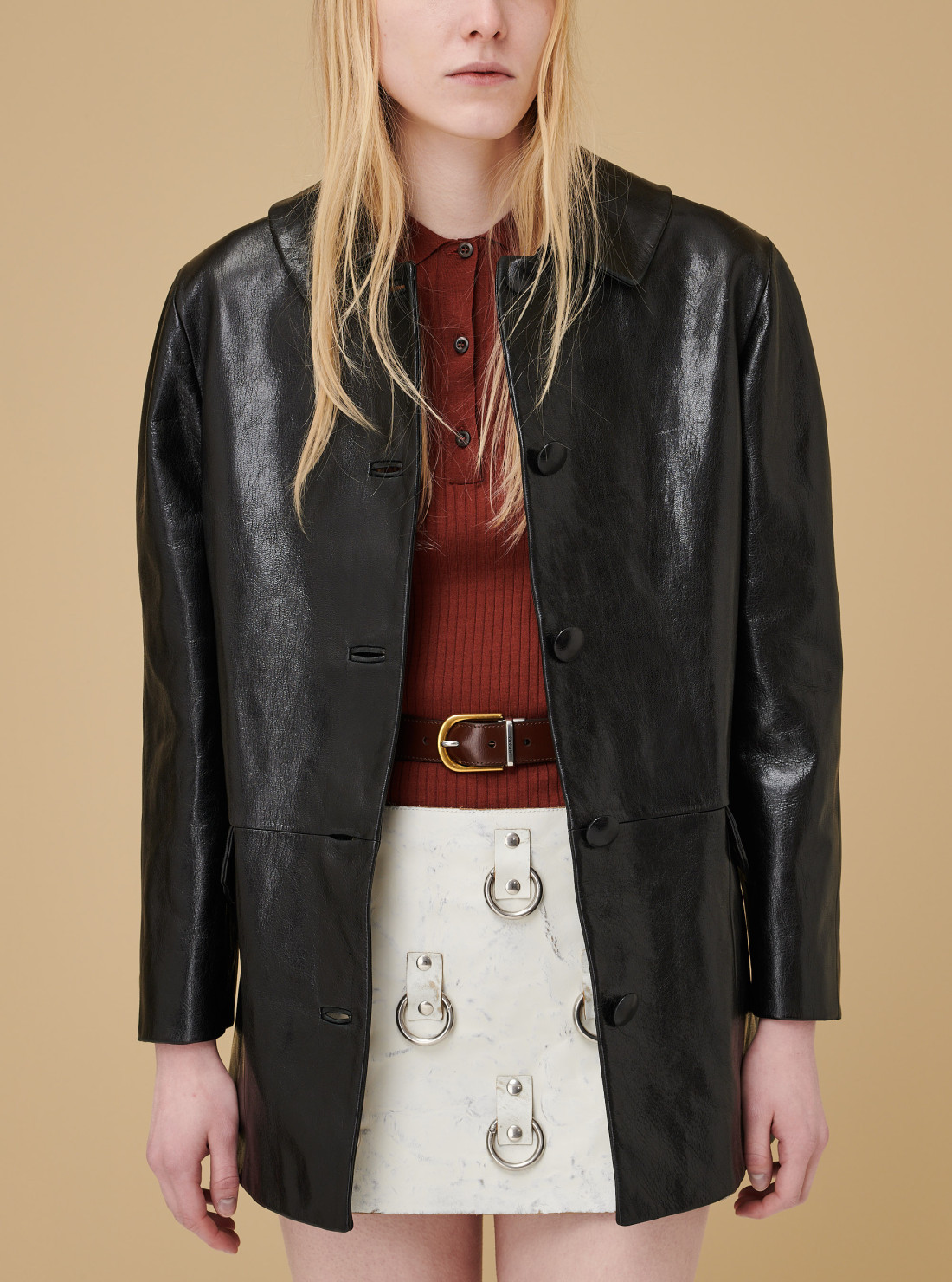 Leather Caban