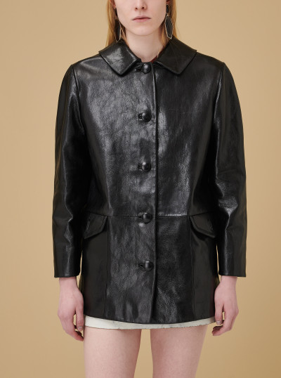 Caban en cuir