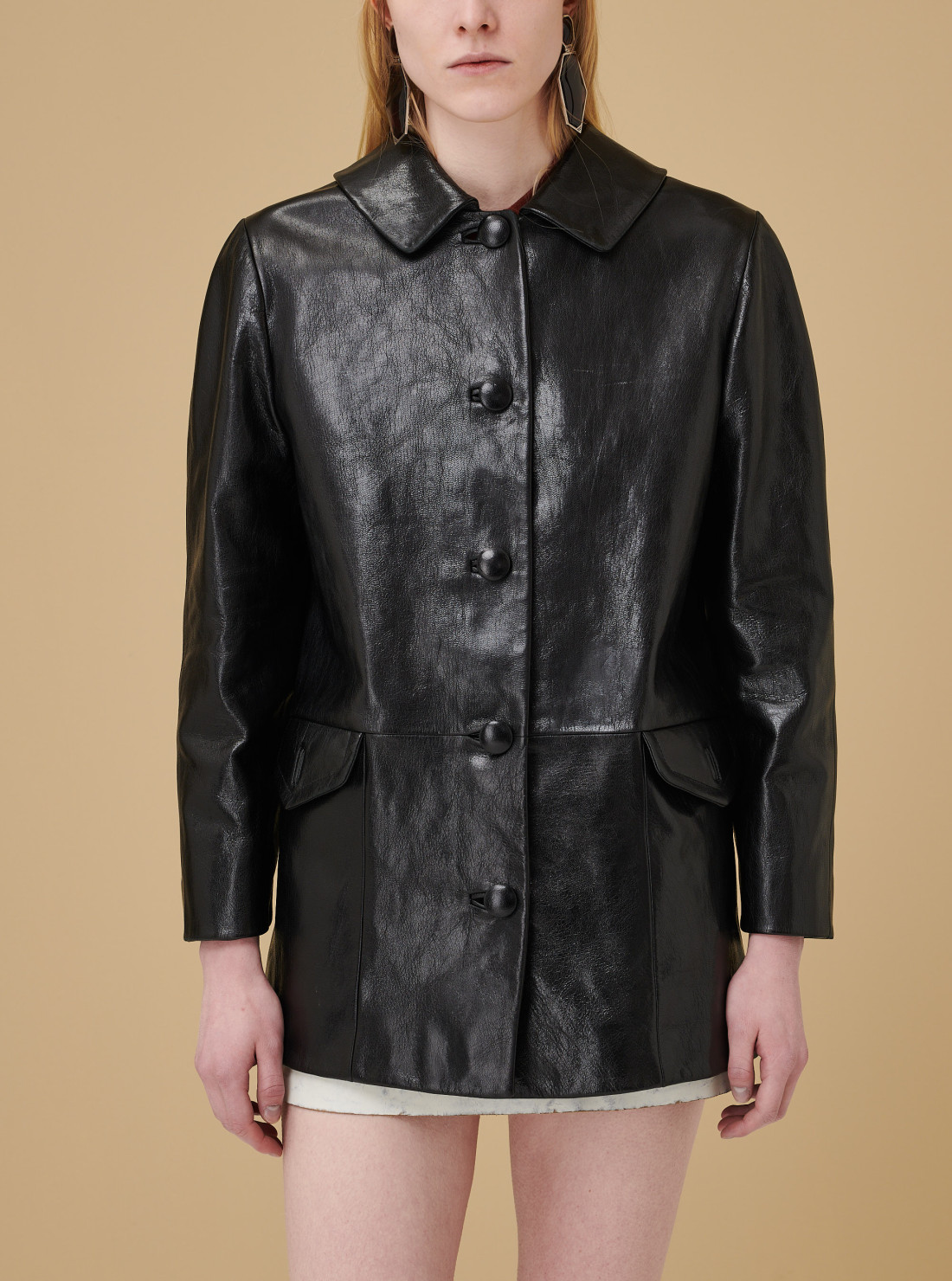 Caban en cuir