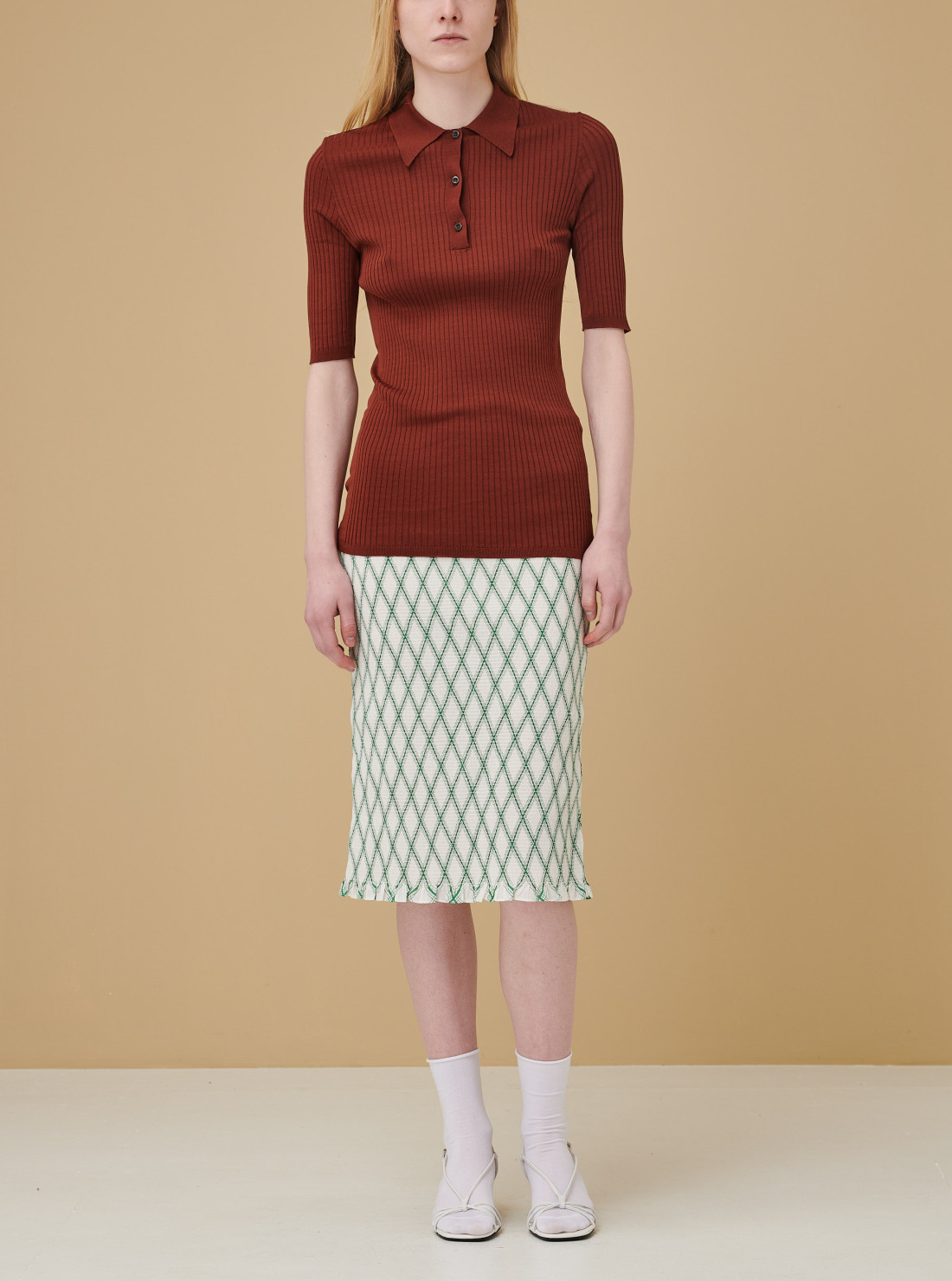 Ribbed polo