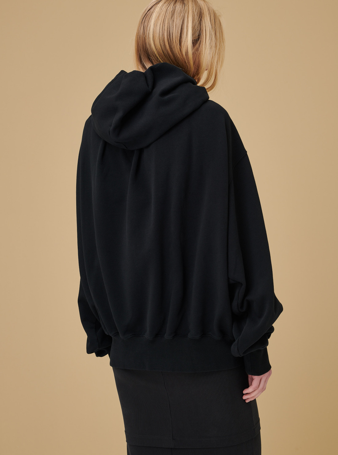 Gathered Collar Hoodie