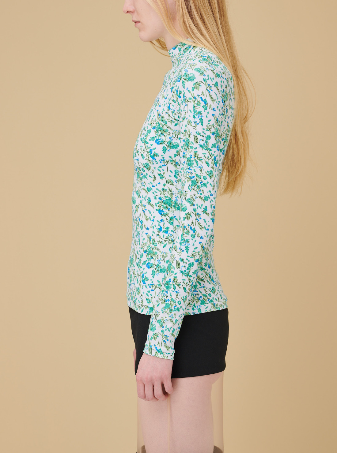 Printed Flowers Jersey Top