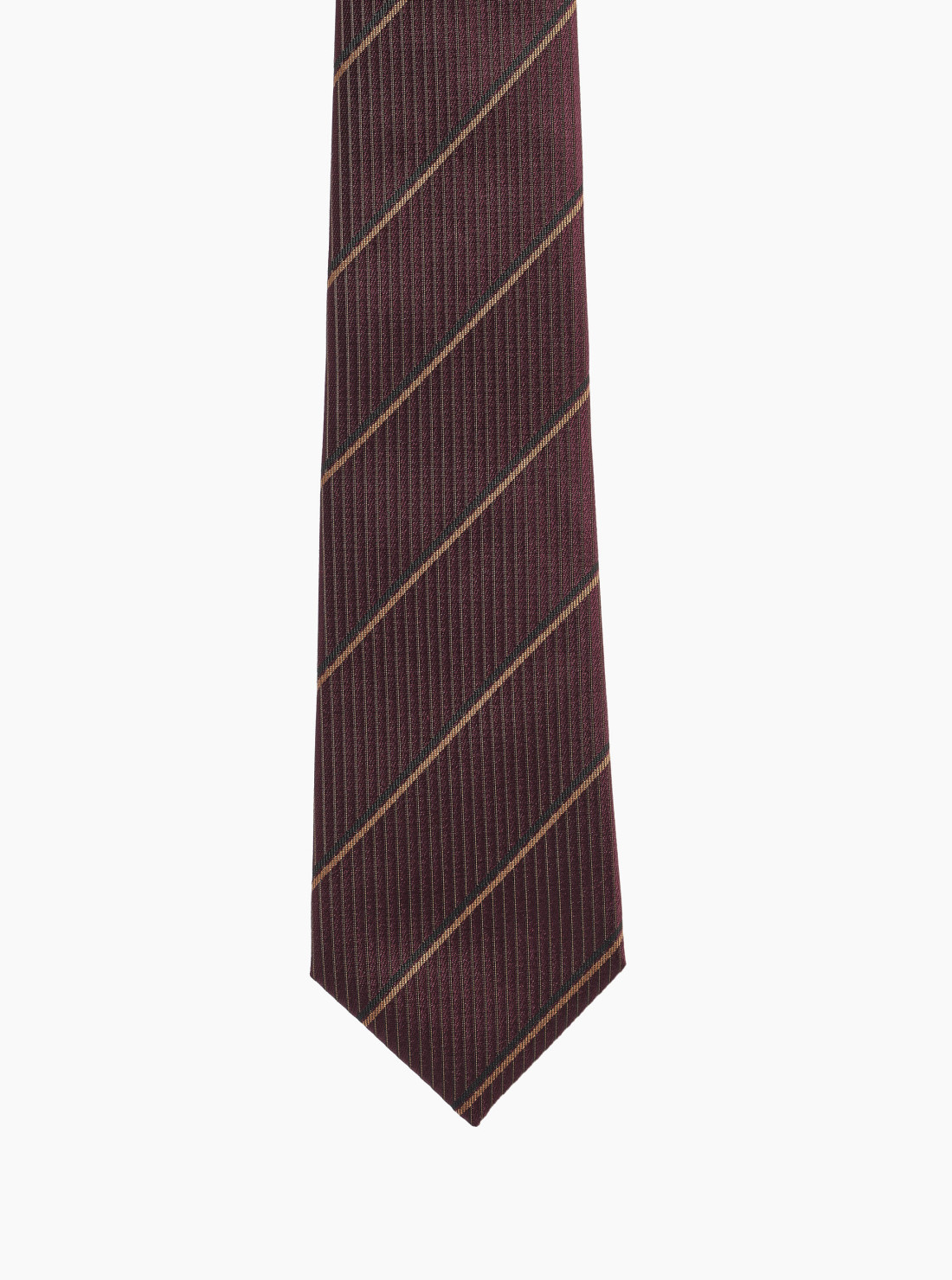 Wide tapered tie in silk satin
