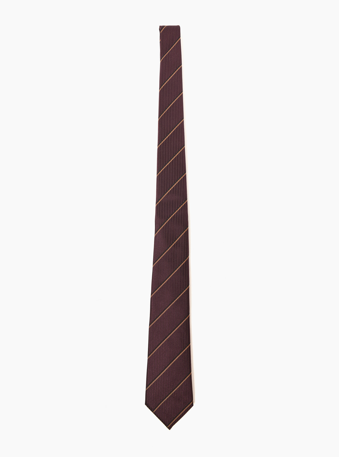 Wide tapered tie in silk satin