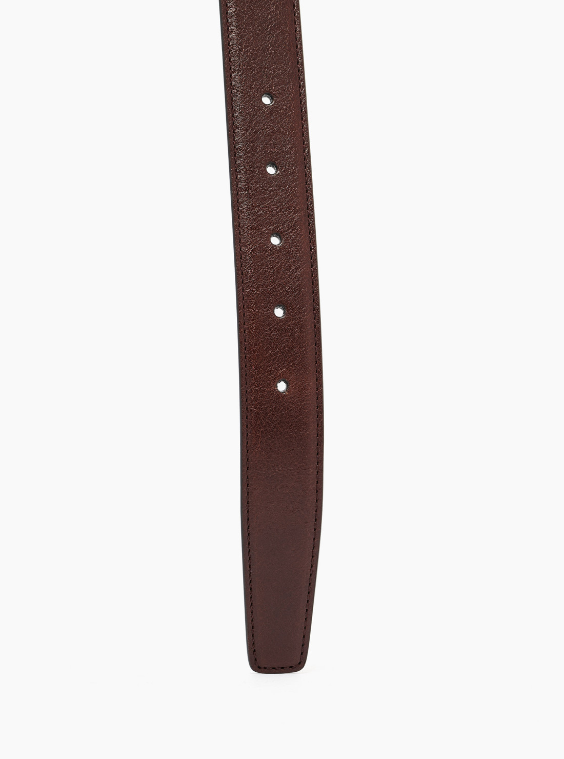 Reversible belt in smooth leather