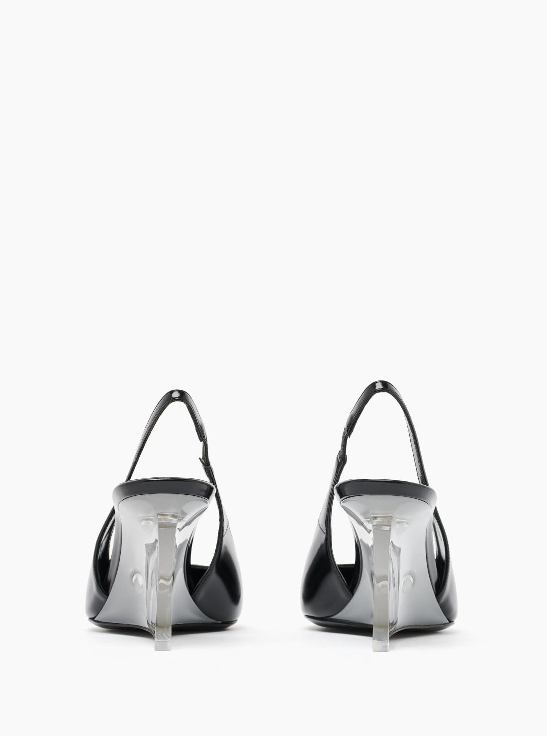 Miller wedges in glazed leather