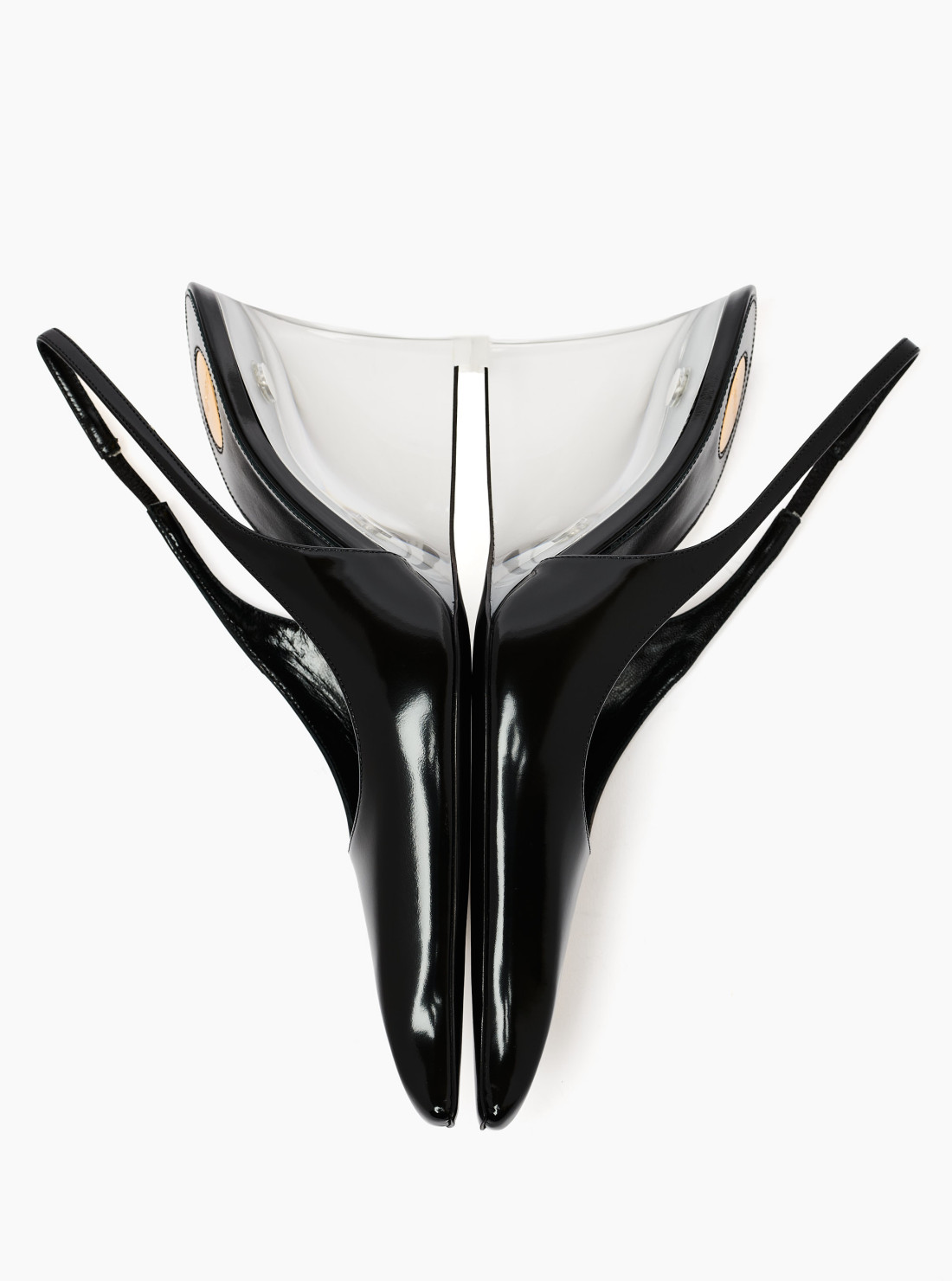Miller wedges in glazed leather