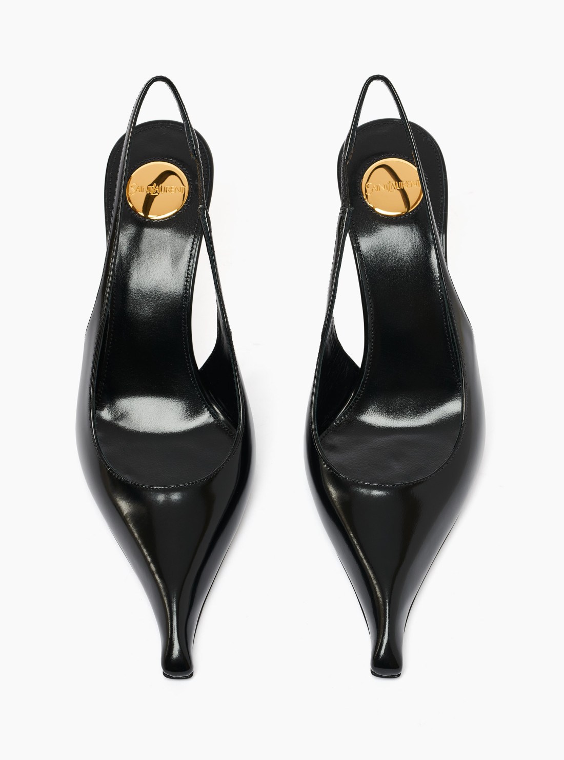 Miller wedges in glazed leather