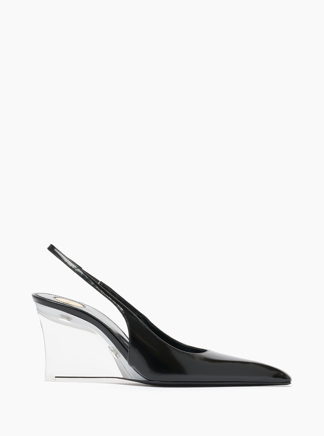Miller wedges in glazed leather