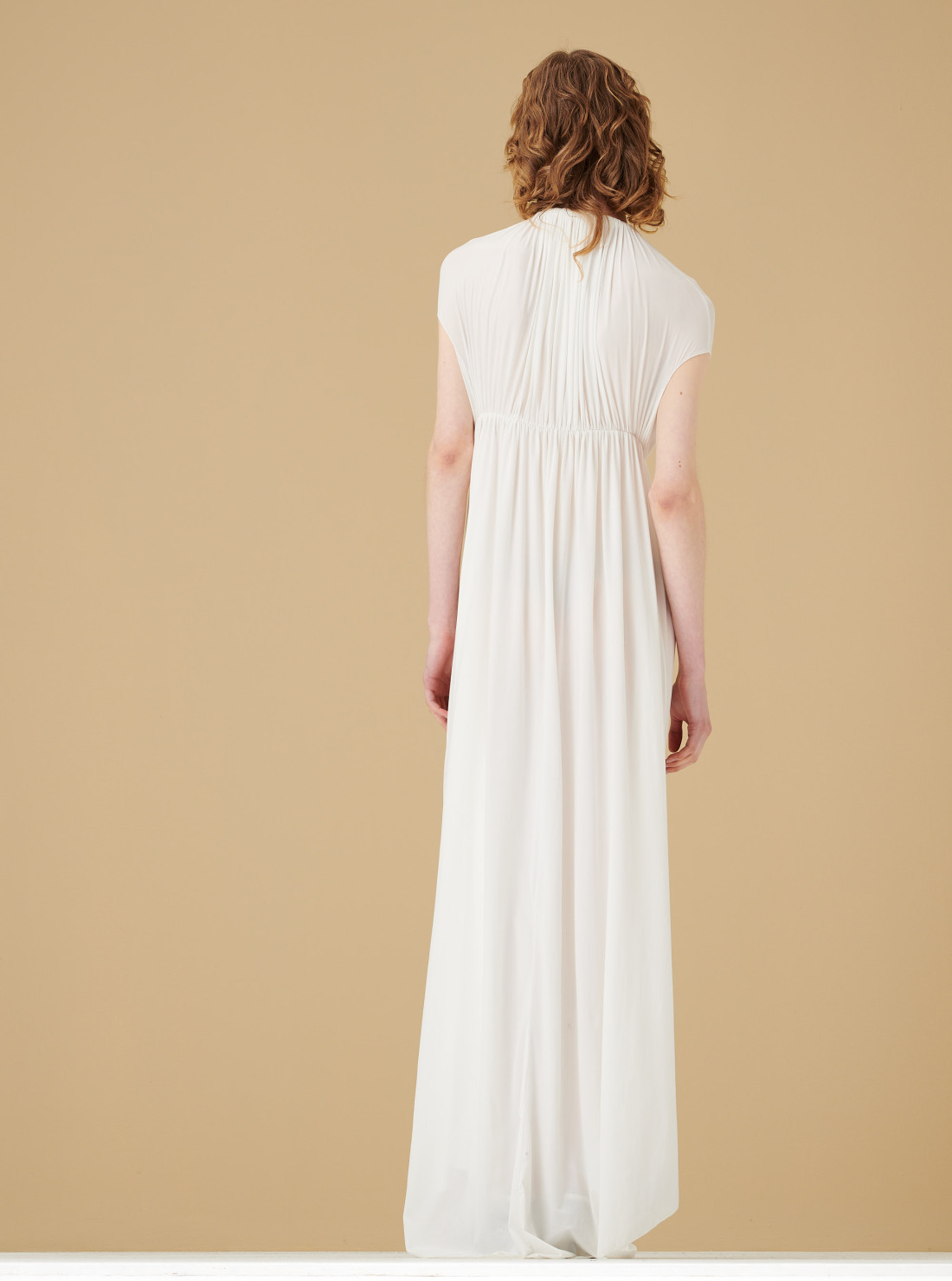 Robe fuseau froncée