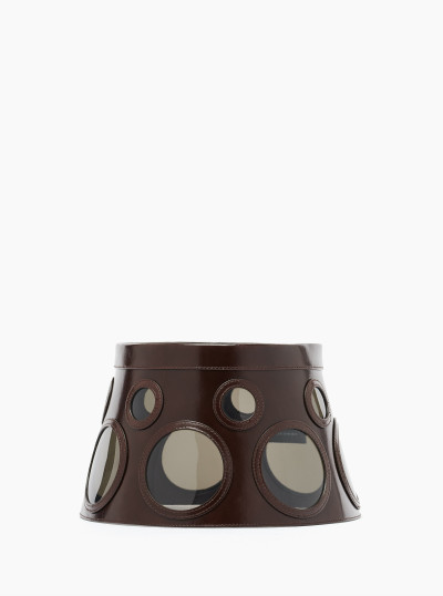 Visiere en cuir