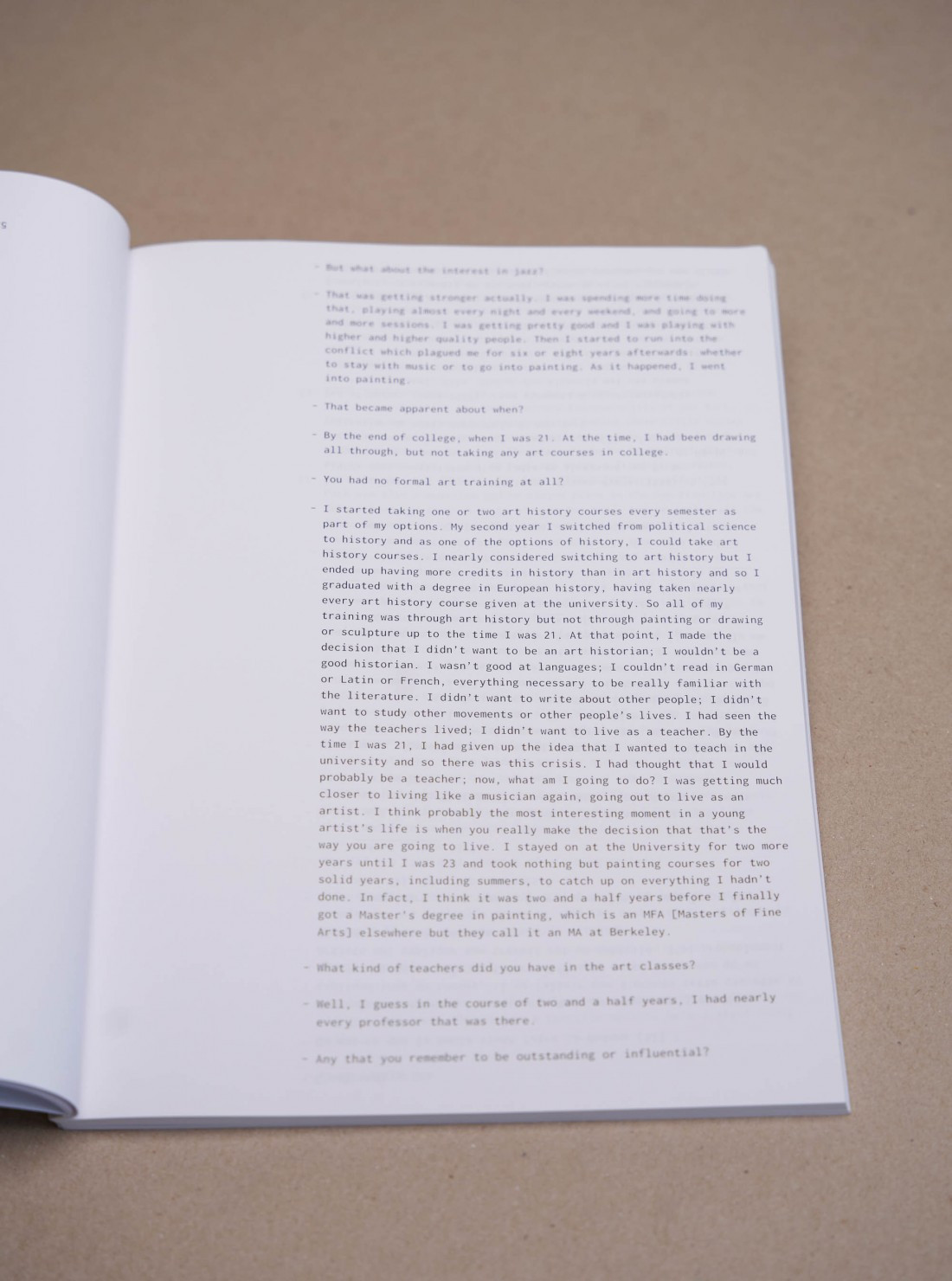 Walter De Maria / Interview with Paul...